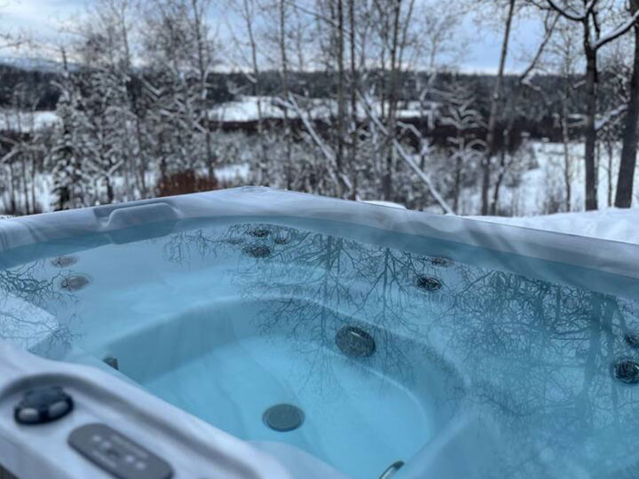 Hot tub with a view